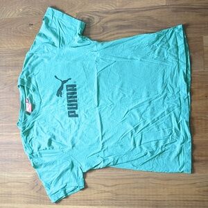 Green Puma Shirt Vintage Large